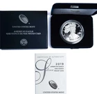 2019-W Proof $1 American Silver Eagle Box, OGP & COA