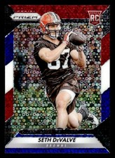 2016 PANINI PRIZM SETH DEVALVE 256 MINT RED WHITE & BLUE DISCO CLEVELAND BROWNS