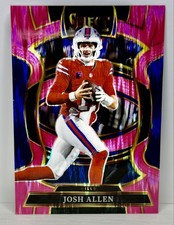 2025 Panini Select - Concourse Josh Allen #86 Pink Shock Prizm