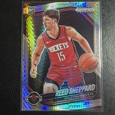 2024-25 Panini Prizm Black Reed Sheppard Hyper Prizm Rookie RC #145 Rockets