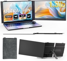 Laptop Screen Extender Ultra Slim Lightweight Monitor 14" FHD 1080P HDMI/USB ib5