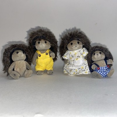 Sylvanian Families Tomy Heddgehog Family Calico Critters Set Vintage Figuren