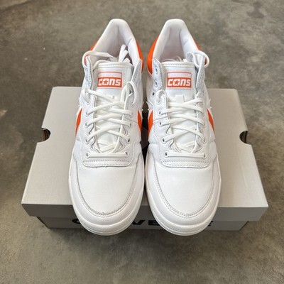 Converse CONS Fastbreak Pro Mid White Orange Sneakers A09185C Men\'s Size 9 Buy Converse Fastbreak Pro Leather Mid  main image 4