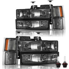 8pcs Fit For 1994-1998 Chevy Silverado Headlight Assembly 8pcs Fit For 1994-1998 Chevy Silverado Headlight Assembly