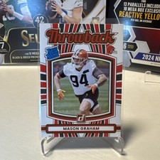 2025 Panini Donruss Throwback Mason Graham Rated Rookie RC #40 Cleveland Browns