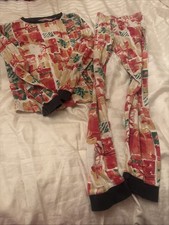 Burt's Bees Kids Long Sleeve Organic Cotton Size 12 Pajamas