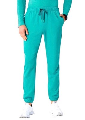Figs NAGA Jogger Scrub Pants Men s XLR Teal Elastic Waist & Ankle Cuffs 6 Pocket