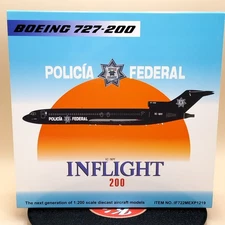 Inflight 1/200 Boeing 727-200 Policia Federal XC-NPF IF722MEXP1219 diecast model