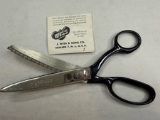 WISS Professional Pinking Shears Scissors Vintage Model CB 9 Inches USA Made