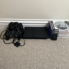 Sony PlayStation 2 Slim PS2 Console games Bundle with memory card  collection