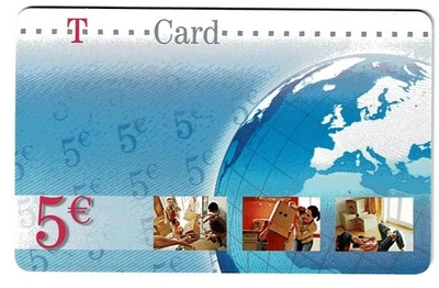 TELEFONKARTE T-CARD 5,- € - LEER - Bild 1 von 2
