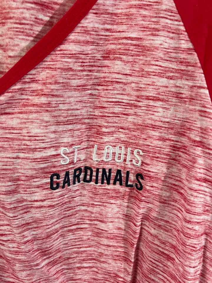 New Era St Louis Cardinals 2021 Womens Red Raglan Tee 3/4 Sleeve Size 4X - Image 4 of 4