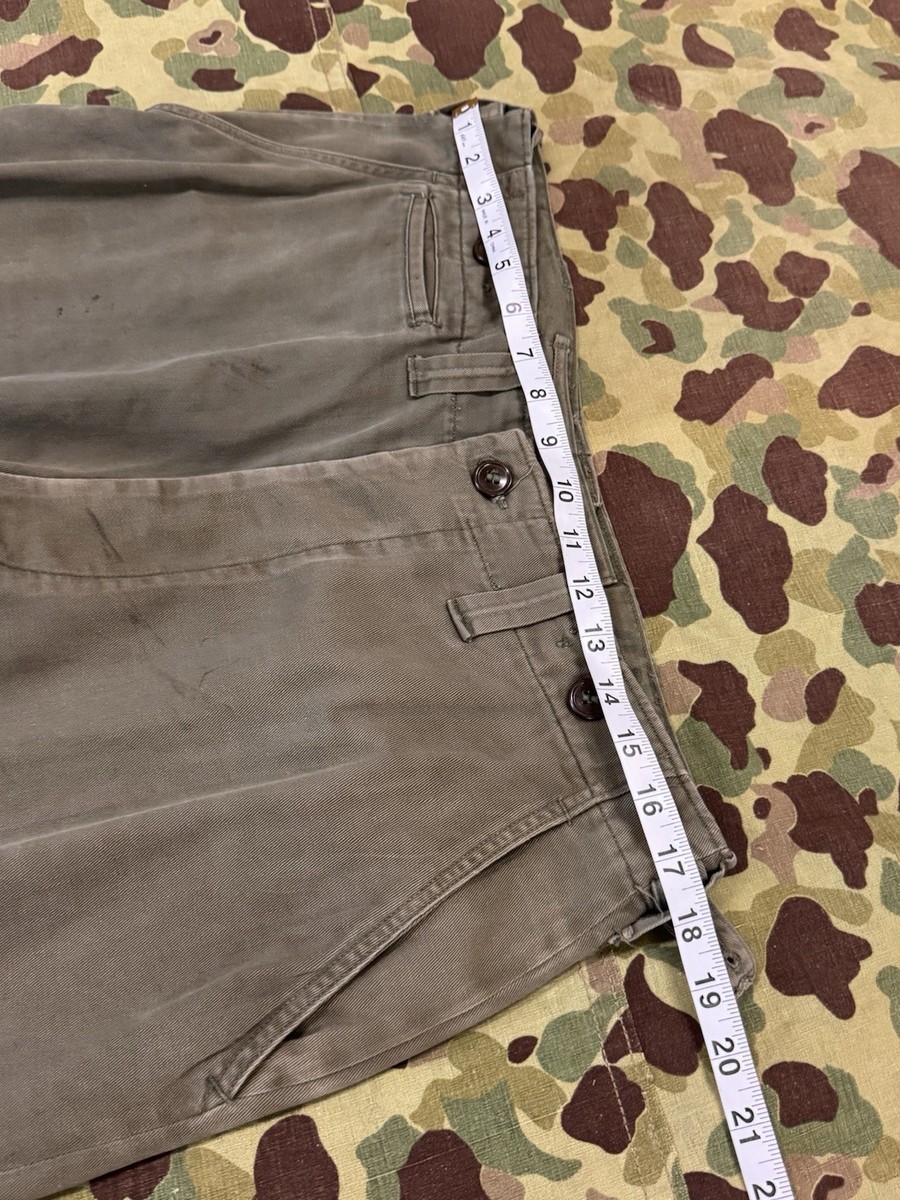 WWII U.S. M43 Field Trousers 32-34 Waist | eBay
