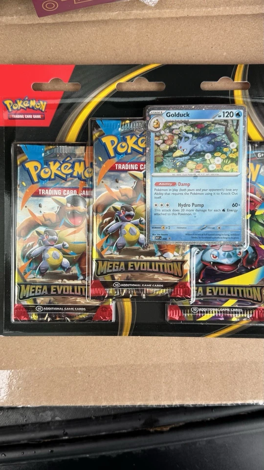 Pokémon TCG Mega Evolution Triple Pack- Golduck & Psyduck Double Pack - Image 4 of 4