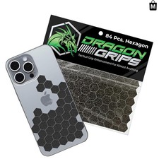 Black Waterproof Grip Tape: 84 Hexagon Stickers for Better Control & Traction