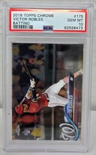2018 Topps Chrome VICTOR ROBLES RC ROOKIE CARD PSA 10 GEM MINT. rookie card picture