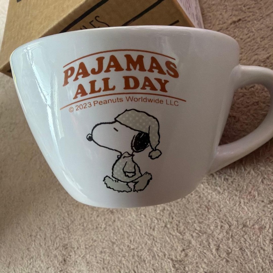 Snoopy Mug Pajamas All Day Design New with Box Collectible | eBay