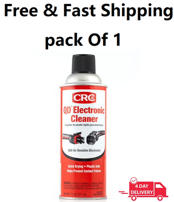 #ad Electronic Contact Cleaner Spray Best Quick Drying Fix CRC QD Corrosion Debris11 $11.53