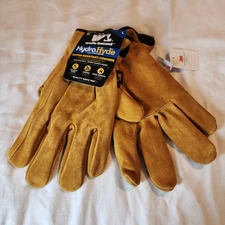 BRAND NEW Wells Lamont HydraHyde leather gloves sz L NWT