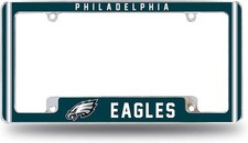 Philadelphia Eagles Metal License Plate Frame Chrome Tag Cover Alternate... Philadelphia Eagles Metal License Plate Frame Chrome Tag Cover Alternate...