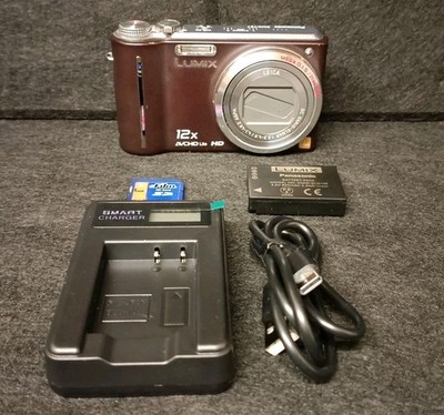 Panasonic Digital Camera Lumix DMC-TZ7 10.1MP Brown With Charger