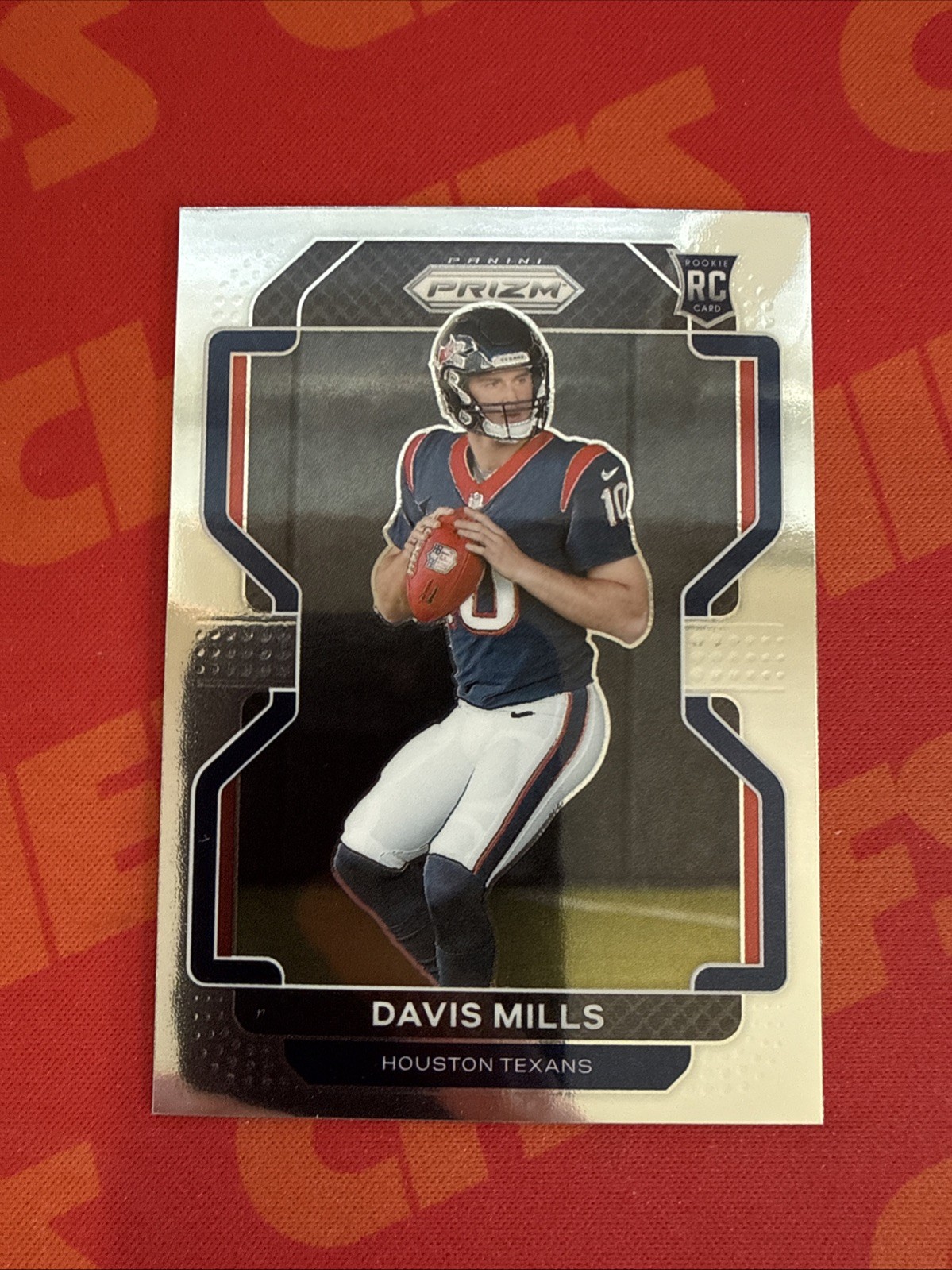 2021 PANINI PRIZM DAVIS MILLS BASE ROOKIE CARD RC #352 HOUSTON TEXANS