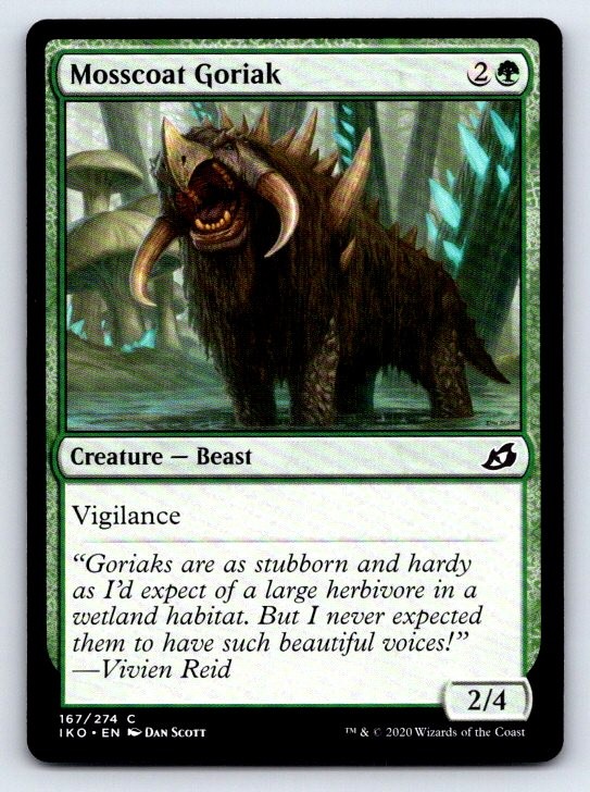 Mosscoat Goriak 167 Common Ikoria: Lair of Behemoths Magic: The Gathering LP