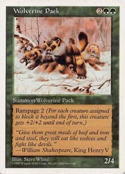 Wolverine Pack - Fifth Edition (5ED) Magic: The Gathering