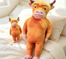 NIULAI Plush Doll  35cm COW COME Niu Lai Movie doll Bull DDP Recordable