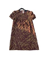 Marc by Marc Jacobs 2000s Brown Animal Print Dress Size 6