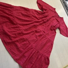 Yours Ladies Fuschia Pink Floaty Lined Dress Sz 20 Elasticated Waist