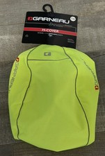 Garneau H2 Water Resistant Bicycle Helmet Cover w/ Reflective Accents Bright Yel