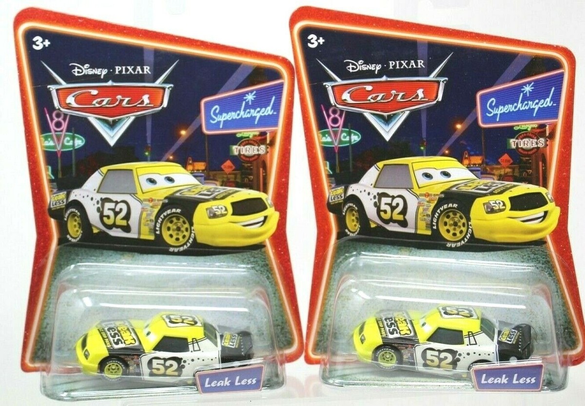 2 Disney Leak Less #52 Cars Supercharged DieCast Toy Sealed New #D