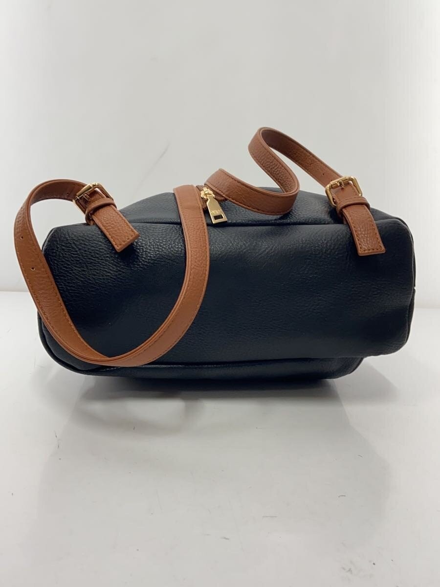 GUSCIO Triangular Backpack Leather Black 3-Way - image 4