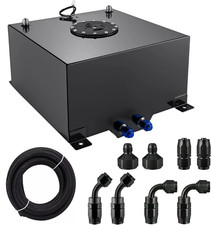 15 Gallon Black Aluminum Fuel Cell Gas Tankcaplevel Sendersteel Fuel Line Kit 15 Gallon Black Aluminum Fuel Cell Gas Tankcaplevel Sendersteel Fuel Line Kit