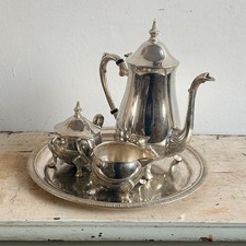 SERVIZIO DA TE ANNI '50 PLACCATO ARGENTO