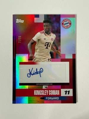 Bayern München Trading Card Topps Autograph/Unterschrift Kingsley Coman 24/25