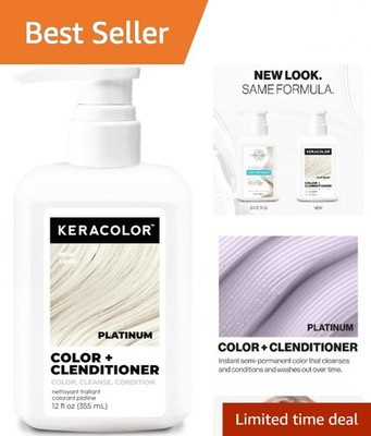 Platinum Color + Clenditioner 3-in-1 - Nourishing Semi-Permanent Color, 12 Fl Oz