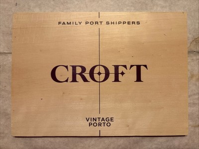 1 Rare Wine Wood Panel Croft Vintage Porto Port CRATE BOX SIDE 5/25 a1152