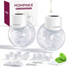 Wearable Breast Pump S12, Electric DoublePump Hands-Free Breastfeeding Pump, 12