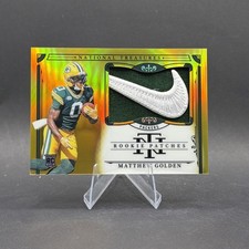 2025 National Treasures Rookie Matthew Golden /10 Nike Swoosh Patch GOLD