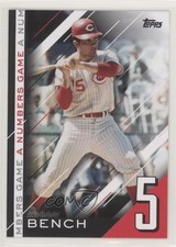 2020 Topps Update A Numbers Game Johnny Bench #NG-24 HOF 08rb
