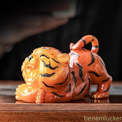 11.8cm Tiger Change Color Tea Pet Ornament Tea Set Tea Ceremony Accessories