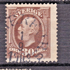 TIMBRE 1891-1913 SUEDE N° 47-OBL.TB-VOIR SCAN
