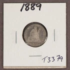 1889 10c Seated Liberty Silver Dime - Value Coin - SKU-T3379