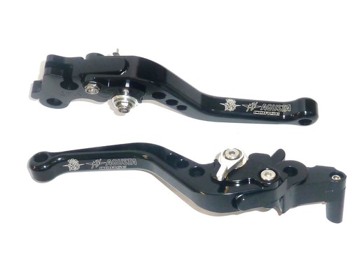 MV AGUSTA Dragster 800 RR 2014-16 SHORT BLACK BRAKE CLUTCH LEVERS ROAD RACE S6ZB - Picture 9 of 9