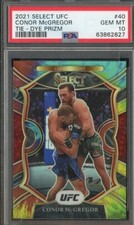 2021 Panini Select Prizm UFC Conor McGregor /25 PSA 10 GEM MIN. 1 ST EDITION !!!