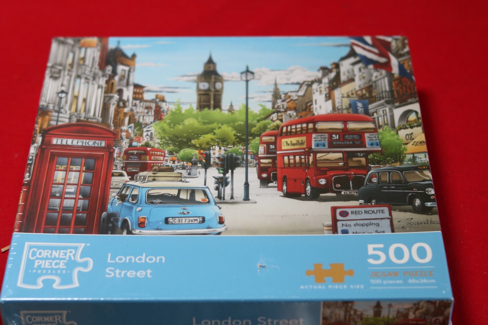 London Street - 500 Piece Jigsaw Puzzle - Corner Piece Puzzles - NEW