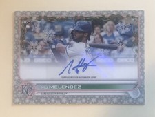 2022 Topps Holiday Silver Metallic MJ Melendez Rookie Rc Auto /10