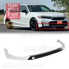 For Honda Civic Sedan Hatch 2025-Up Yofer Pearl White Front Bumper Lip Splitter